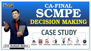 CA FINAL - SCM & PE | DECISION MAKING - CASE STUDY | CA ASHISH KALRA