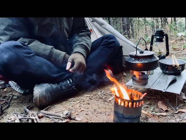 This alcohol stove set is very convenient【Japanese solo camp Vlog