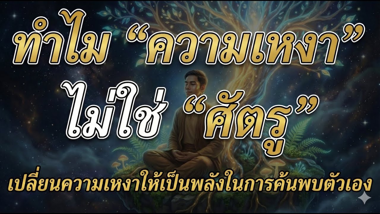 ความเหงาคือของขวัญที่ซ่อนอยู่: วิธีฝึกสติชนะใจตนเอง เปลี่ยนความว่างเปล่าให้เป็นเพื่อนสนิท