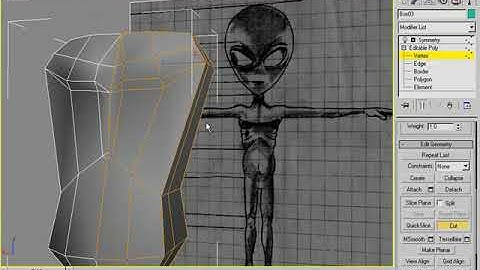 3D Buzz - 3Ds Max - Legacy Video Training: 05. Poly Modeling Alien Body - 03. Detailing Chest Ribs