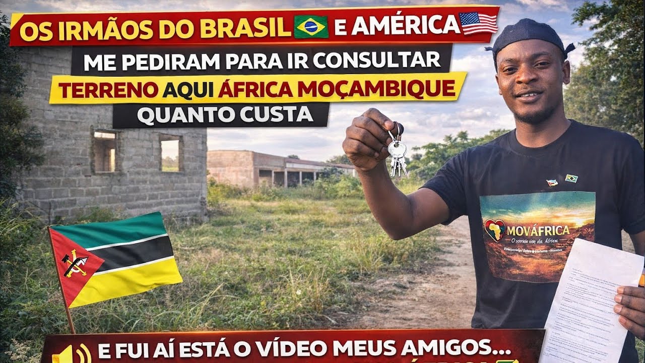 Fui Ver 2 Terrenos na África 🌍🇲🇿 (Os Valores Você Vai Se Surpreender…) se escreva no canal.