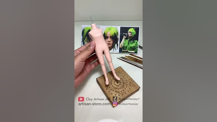 Billie Eilish made from polymer clay part 2, sculpture timelapse【Clay Artisan JAY】#Shorts