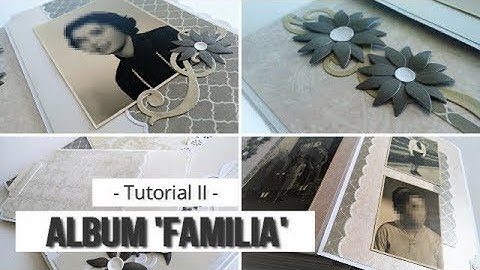 MINI ALBUM "FAMILIA" PARA PRINCIPIANTES - TUTORIAL (PARTE 2- PRIMERAS PAGINAS) | LLUNA NOVA SCRAP