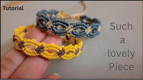 Macrame Bracelet TUTORIAL Step By Step ‼️| With Easy Knot 
