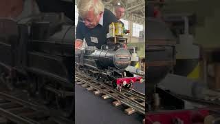 Mr FW Jubb's 2" gauge 'Atlantic', built 1911, running at G1MRA75 in 2022.