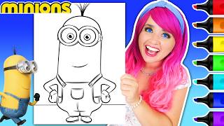 Coloring Minions Kevin | Cute & Satisfying Coloring Page + Ohuhu Art Markers