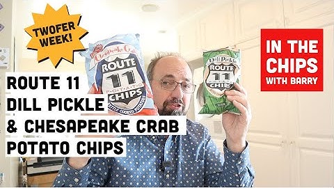 🇺🇸 Route 11 Dill Pickle & Chesapeake Crab Potato Chips on In The Chips with Barry