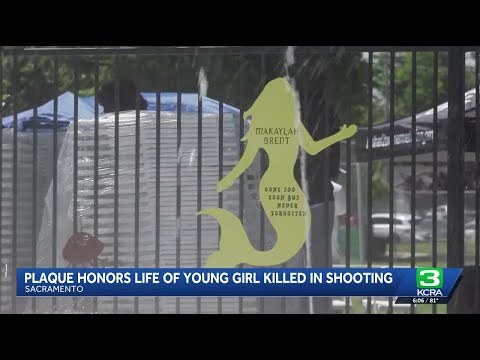 Memorial plaque unveiled at Mama Marks Park honors nine-year-old girl