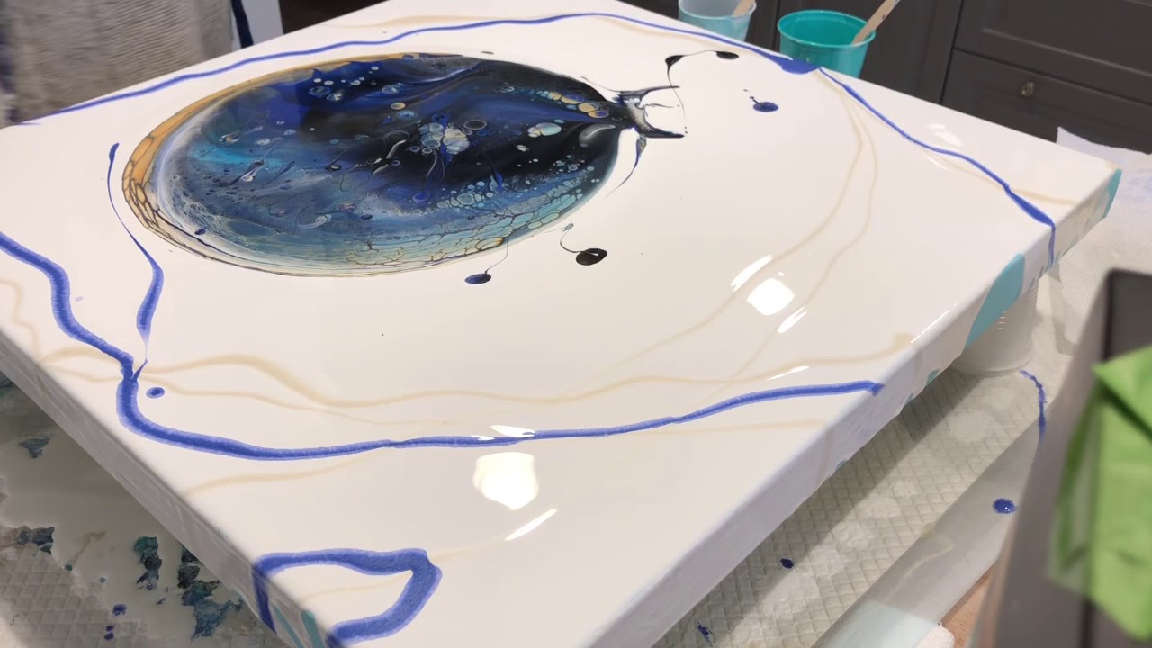 Open Cup Technique Acrylic Pour - YouTube