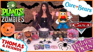 SURPRISE TOYS HALLOWEEN WITCH Disney Cars Blind Bag Opening Thomas Train Ryan ToysReview