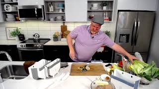 Henning Lee S/2 4.75 Quart Collapsible Countertop Waste Bins on QVC