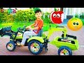 Farming for fruits and vegetables food in the Backyard with Tractor