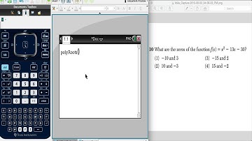 Finding Zeros or Roots Using TI Nspire CX