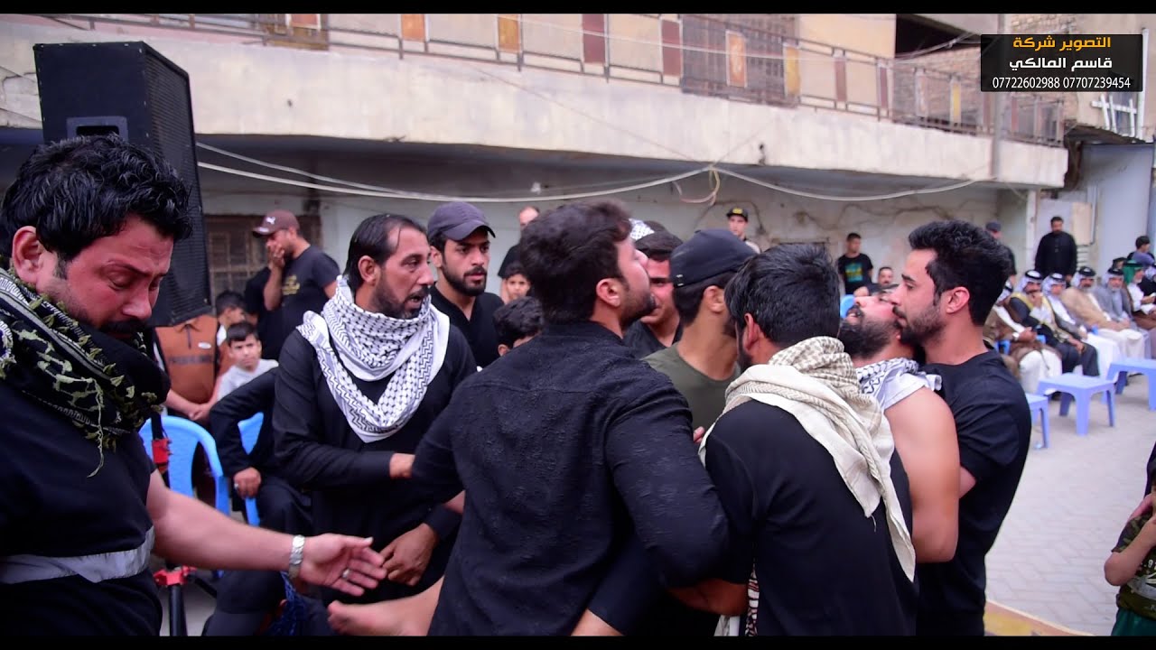 مجلس المرحوم الحاج كاضم محمد العبودي شاهد ماذه فعلو بحطور الناعي علي البهادلي