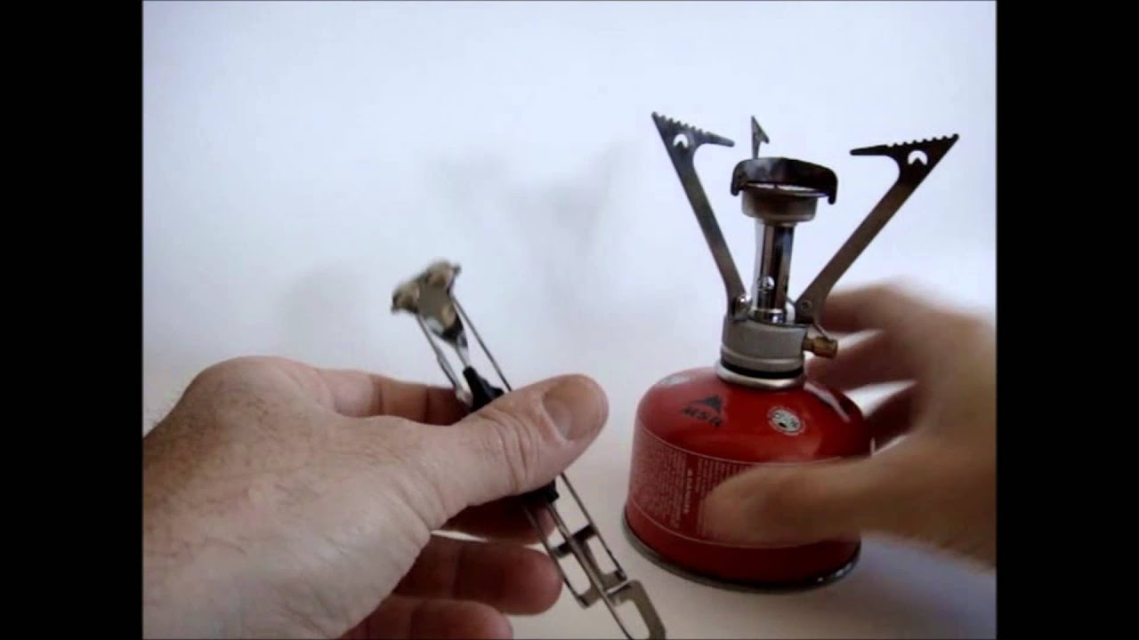 MSR universal canister stove stand YouTube