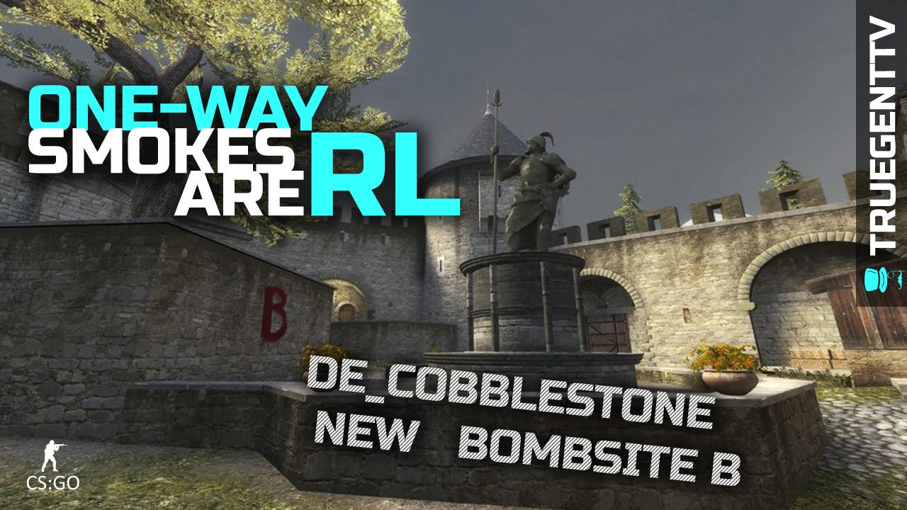 CS GO Tutorials - One-way Smokes on Cobblestone bombsite B - YouTube