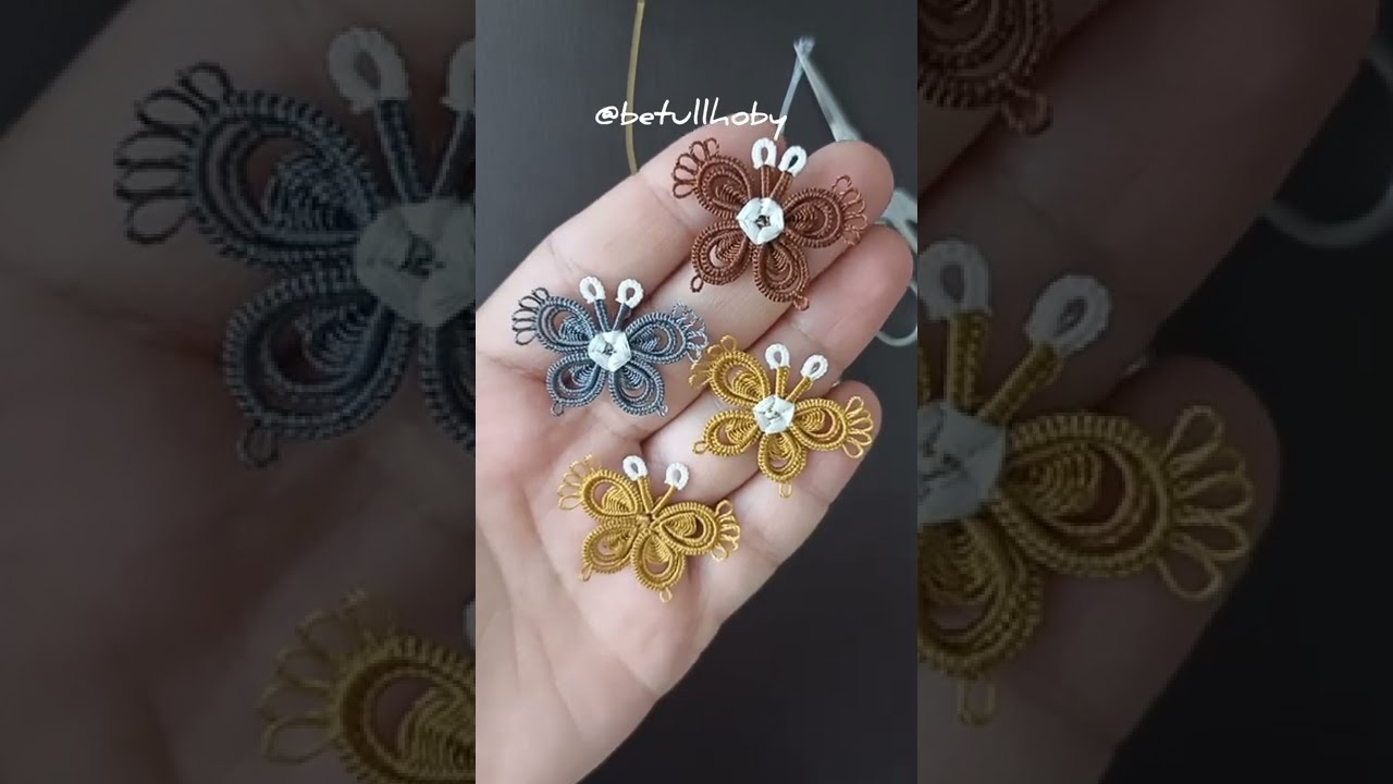 mekik oyası dolgulu kelebek modeli 🦋