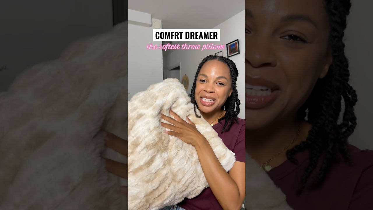 Comfrt Dreamer Throw Pillows are SO soft and cozy! #comfrt #homedecorideas