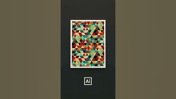 Create Abstract Hexagonal Pattern in Adobe Illustrator #shorts #adobeillustrator