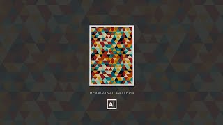 Create Abstract Hexagonal Pattern in Adobe Illustrator shorts adobeillustrator