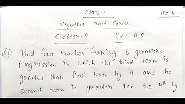 Class 11 ll Chapter Sequences and Series Ex :- 9.3 ll Question no.21 Answer.