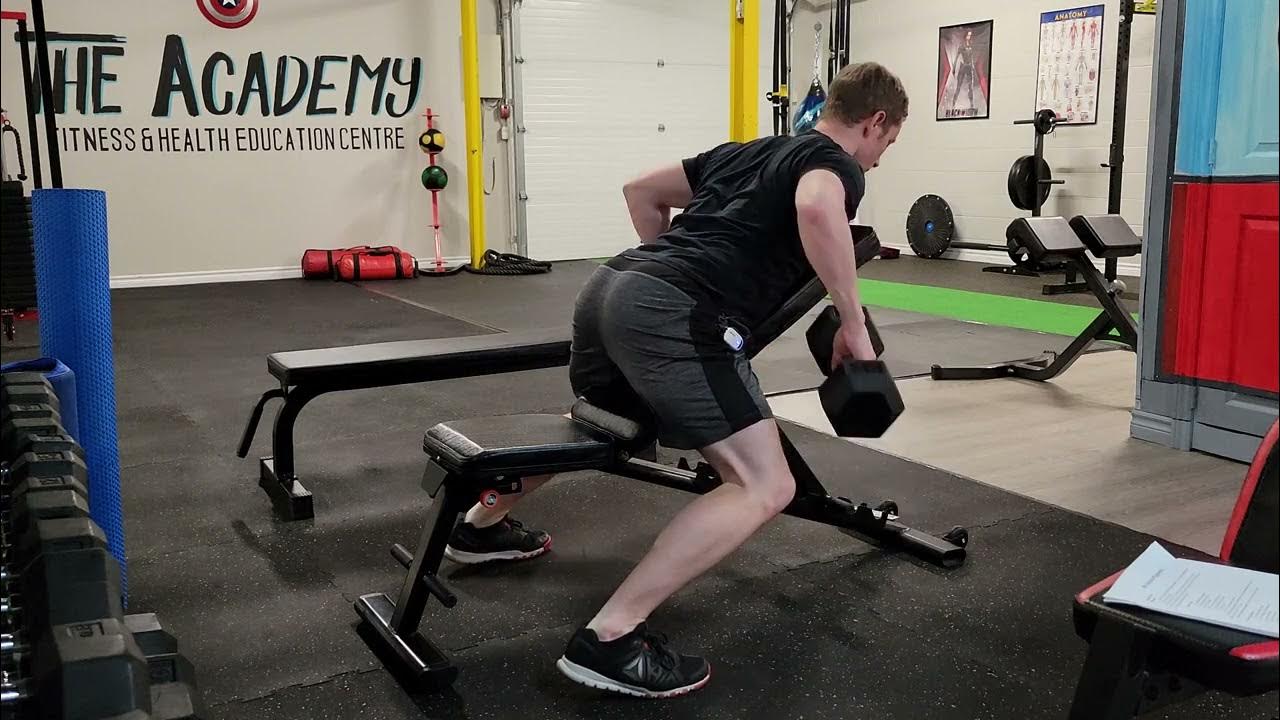 chest supported incline bench dumbbell row YouTube