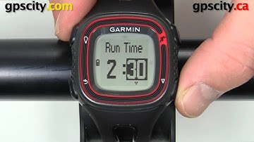 Setting up the Run/Walk Training Mode of the Garmin Forerunner 10 GPS Watch