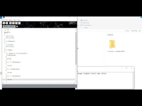 Random walk simulation using Processing