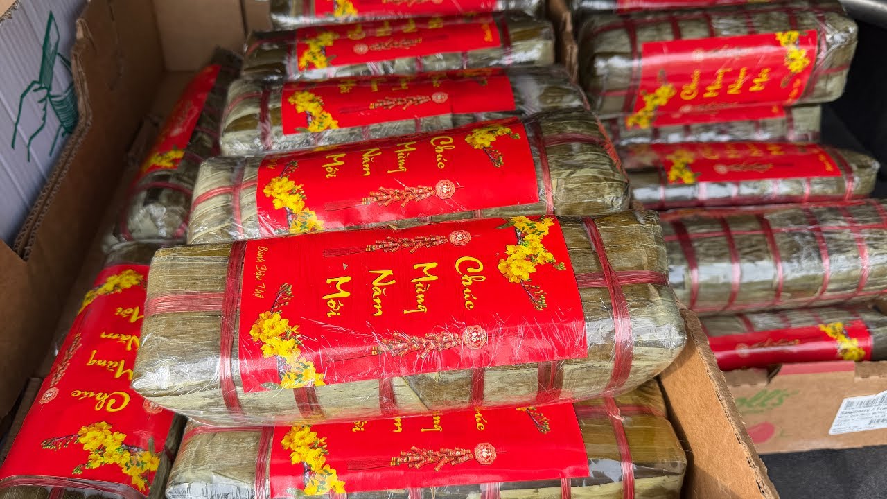 Đi Bán Bánh Tét!- #cuocsongmy #vietkieu #lamhang