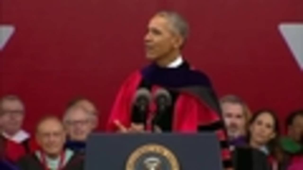 Obama knocks Trump at Rutgers: 'Ignorance is not a virtue' - YouTube