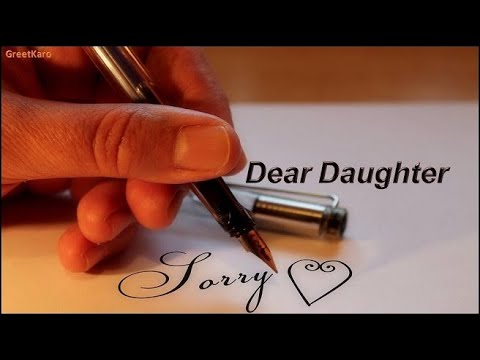 I am Sorry Message for Daughter