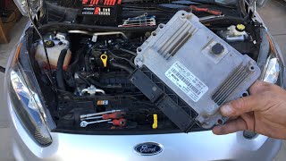 FORD FIESTA ECU ENGINE COMPUTER REMOVAL REPLACEMENT 2009-2018