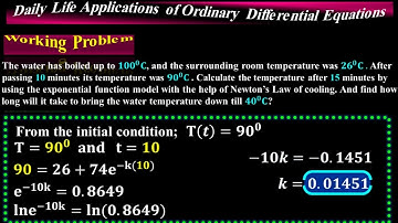 Some famous Applications of Differential Equations or Derivative in daily life - #Calculus by #Moein