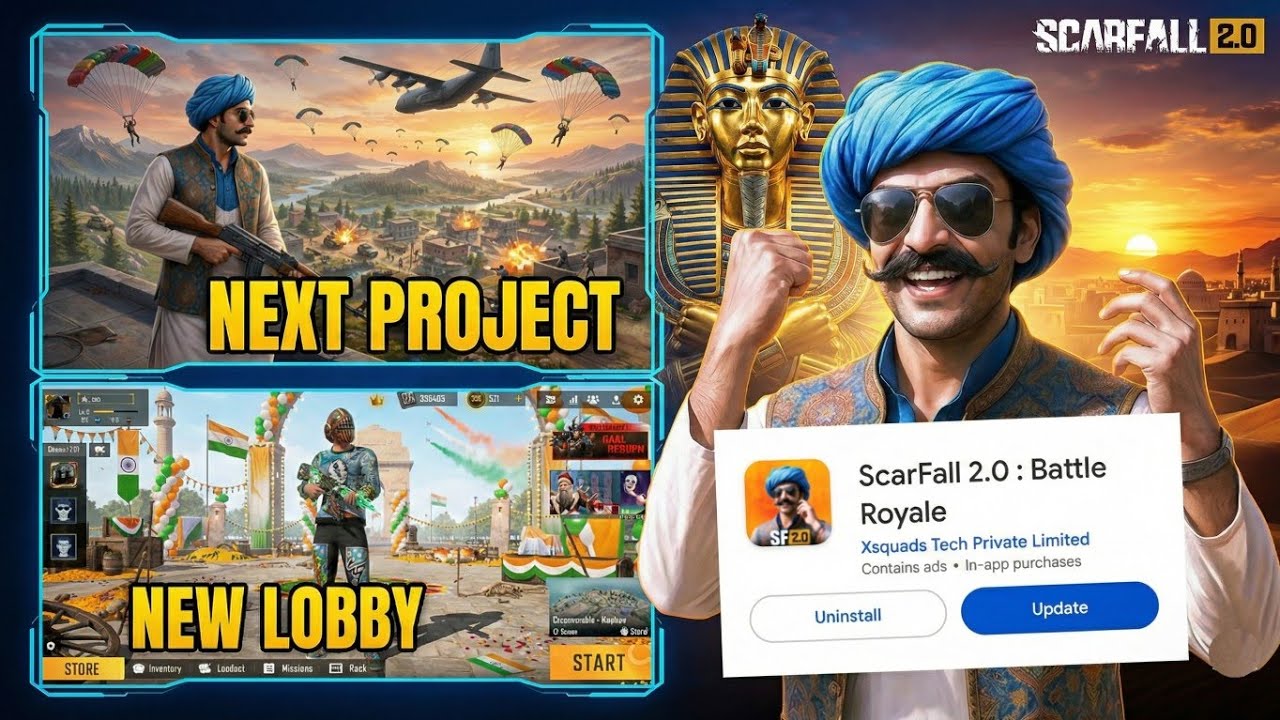 NEW PROJECT ✅ NEW LOBBY | REPUBLIC UTSAV EVENT SCARFALL 2.0 🔥