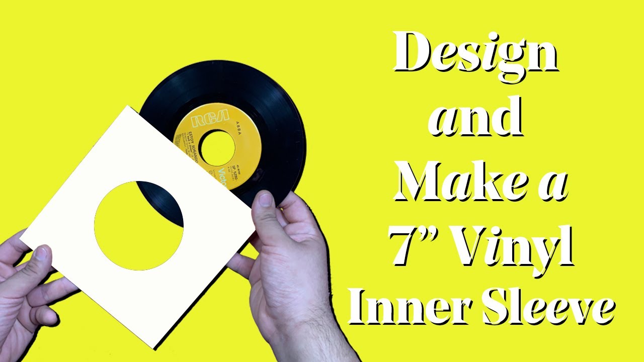 DIY: make a 7 Vinyl Inner Sleeve + how to make template - No Printing  Necessary 