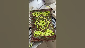 Pattern 71. Jacquard. Knitting machine Brother KH-930.