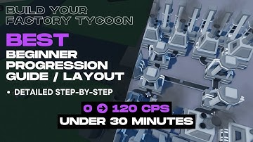 NEW BEST Beginner Layout Build Your Factory Tycoon Roblox!
