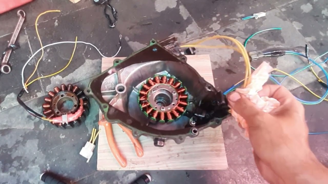 estator da twister na comet 250  passo a passo