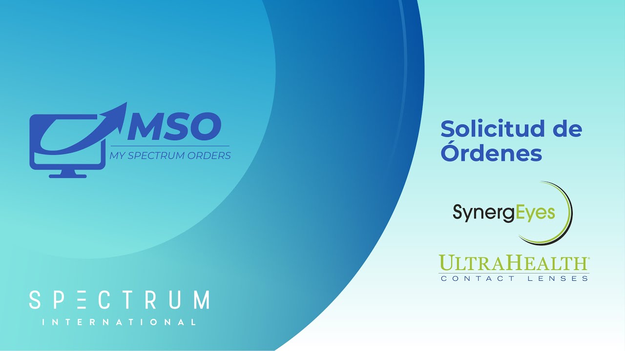 [MSO] Cómo crear una orden de UltraHealth SynergEyes en MSO