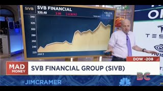 CNBC’s Jim Cramer urged viewers to buy Silicon Valley Bank stock last month