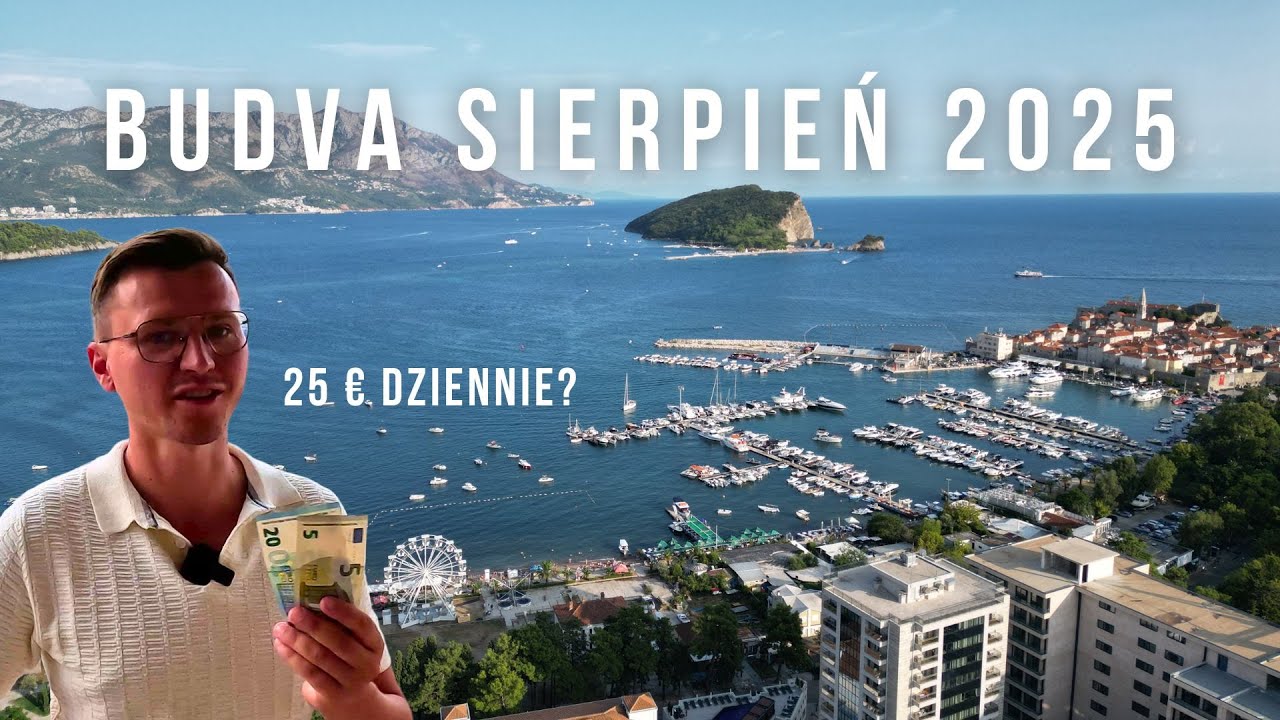 #31 Ceny w Budvie w sierpniu 2025 – jedzenie, transport, plaże i parkowanie | budżet 25 € dziennie