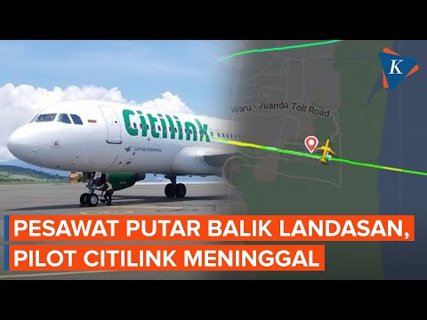 Detik-detik Pesawat Citilink Putar Balik ke Bandara Juanda Usai Terbang 15 Menit