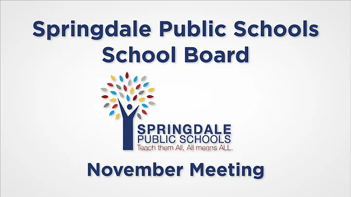 Springdale School Board | November Meeting