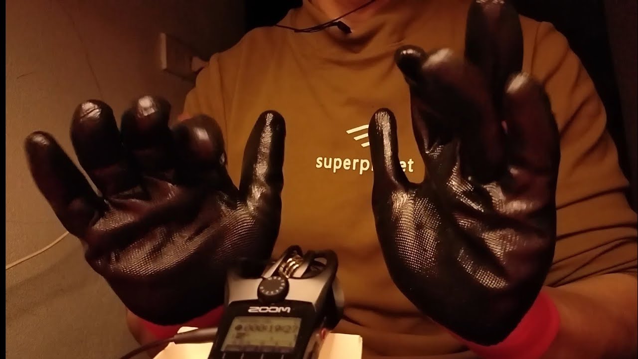 Black ASMR Gloves for Deep Relaxation