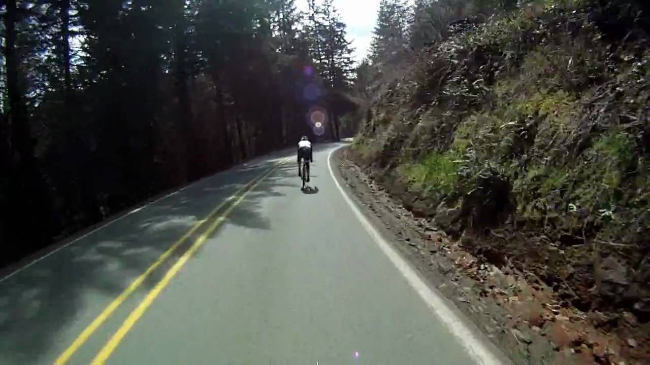 Old Guys Going Downhill Fast (#3) Territorial to Curtin. Technical road bike descending. Oregon
