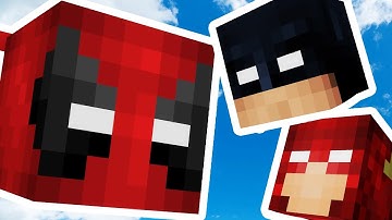 Minecraft 2v2 SKY ISLAND SUPERHERO LUCKY BLOCK BATTLES! | (Minecraft Modded Minigame) | JeromeASF