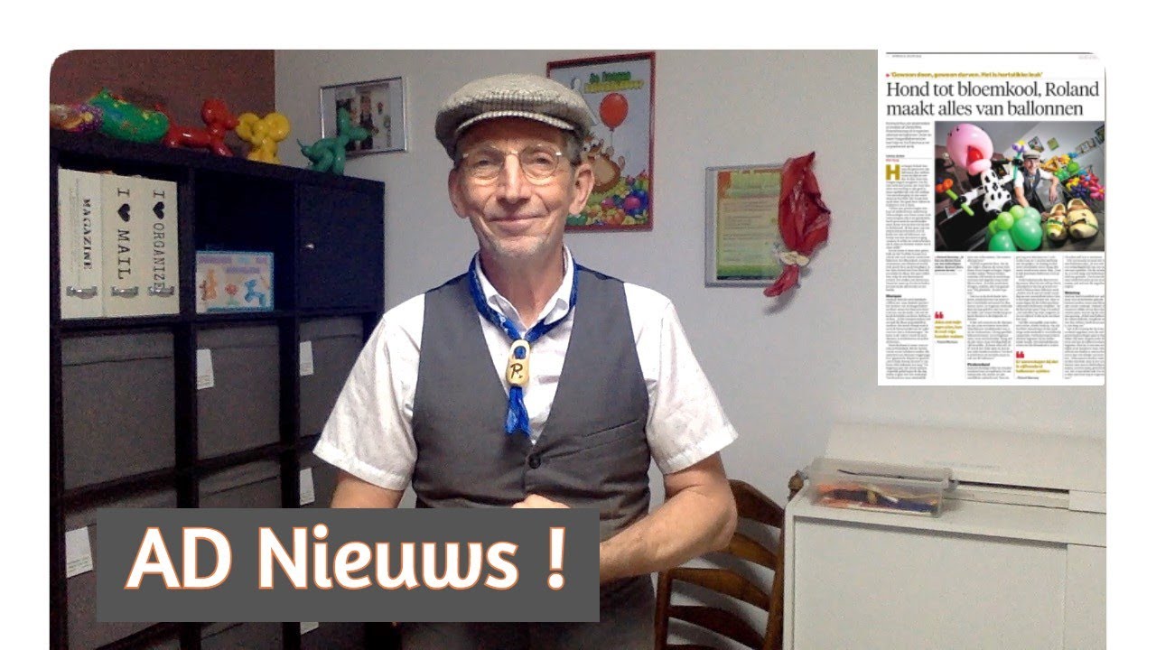 AD interview van de Haagse Ballonnenboer \ Algemeen Dagblad ( Haagse courant) Nieuws !