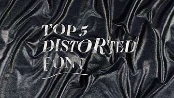 Top 5 distorted fonts free for commercial uses | DesignDisk