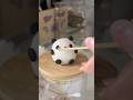 Sculpt with me panda #coldporcelainclay #deskfriend