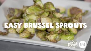 Holiday hacks: 3ish ingredients -easy brussel sprouts 1 pound of
sprouts, trimmed and halved. 3 tbsp olive oil kosher salt fresh ground
pepper fla...